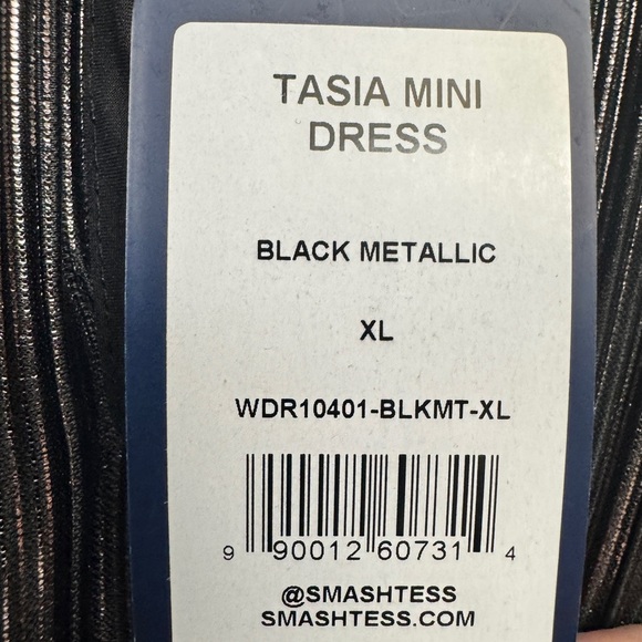 Smash + Tess Tasia Mini Dress Black Metallic - Picture 9 of 12